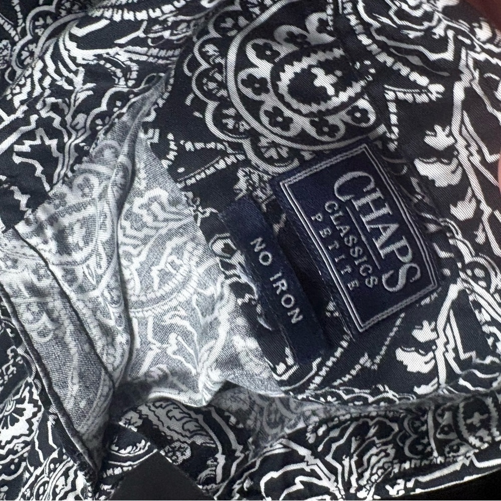 Chaps Monochrome Paisley Top